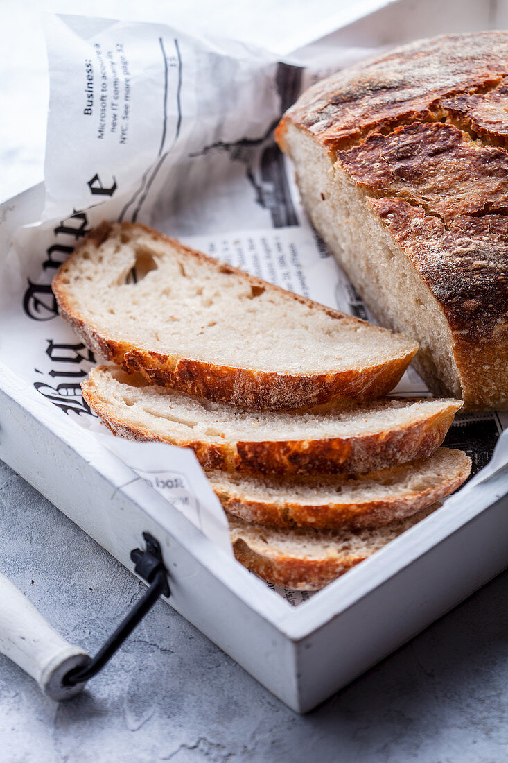 Homemade sourdough bread