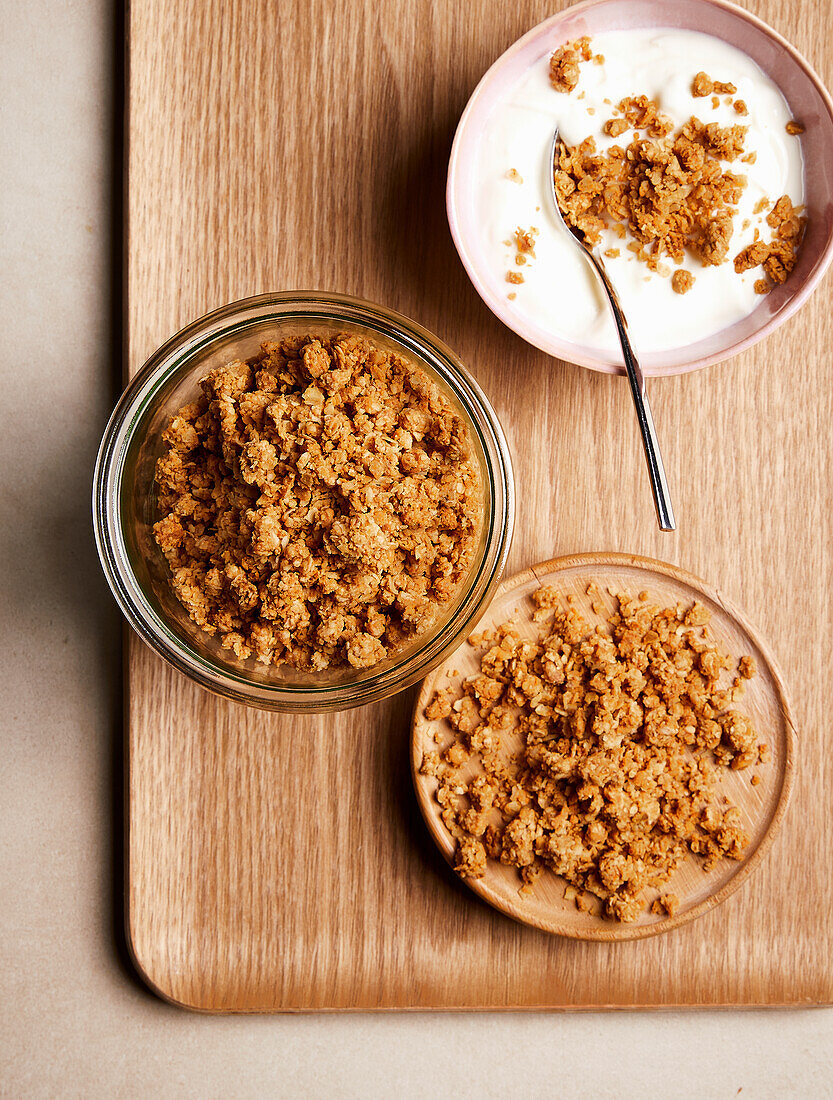 Peanut butter granola (sugar-free)