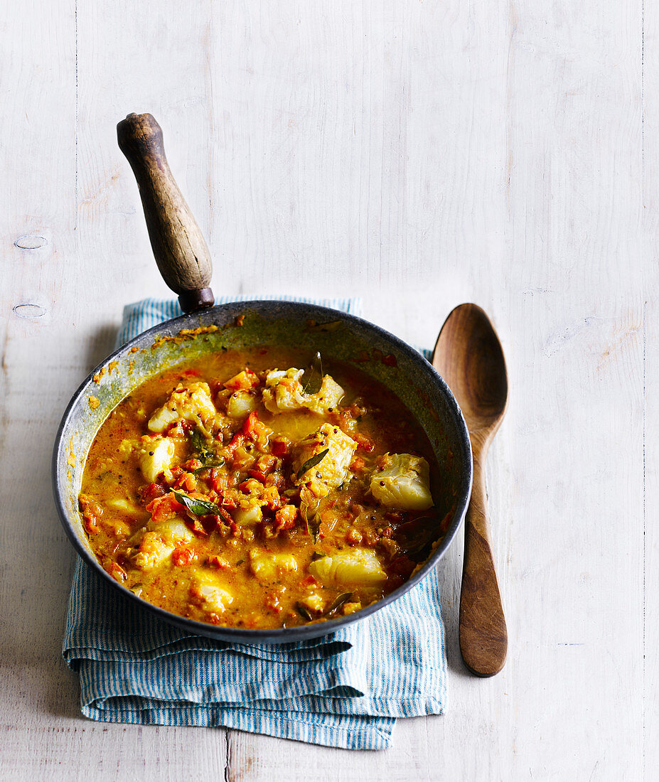 Fischcurry mit Tomaten und Tamarinde