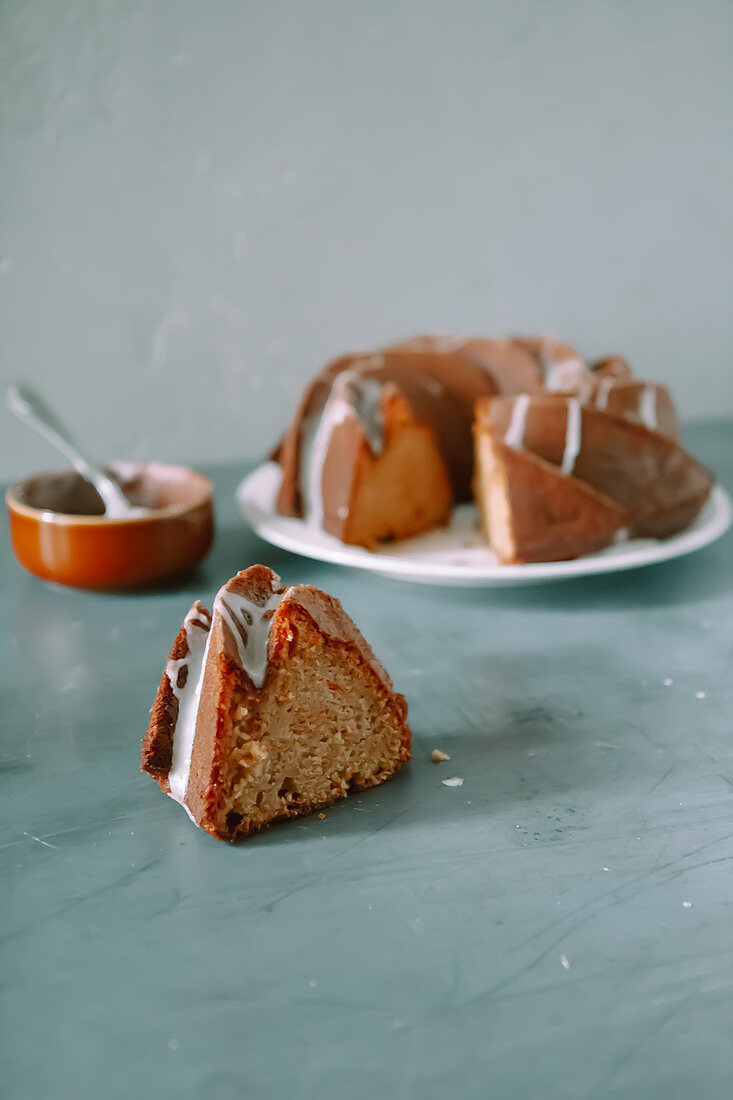 Glasierter Karottenkuchen