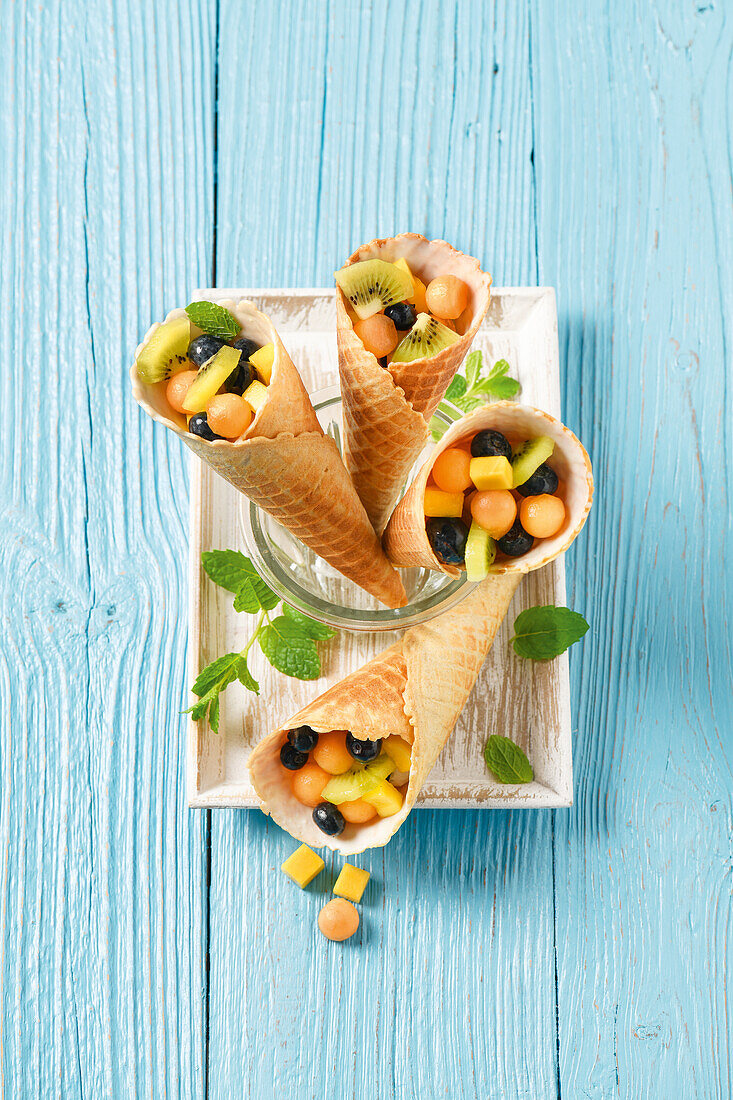 Filled waffle cones