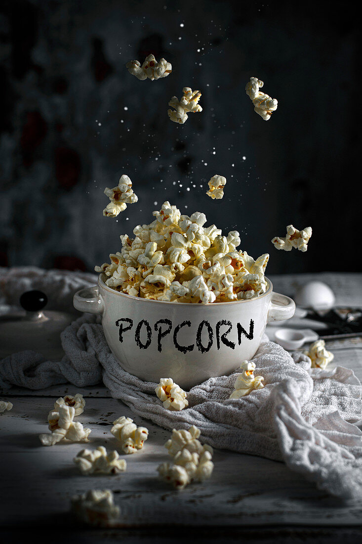 Salty popcorn