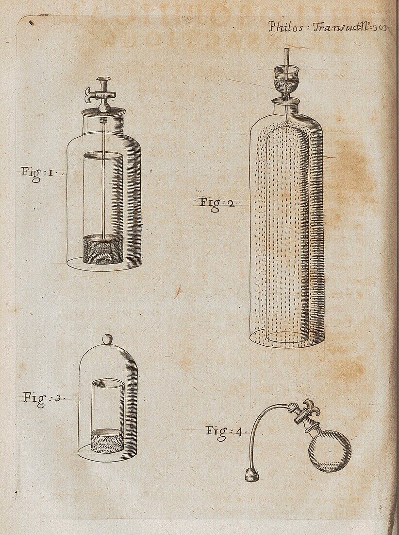 Francis Hauksbee's experiment on light and mercury