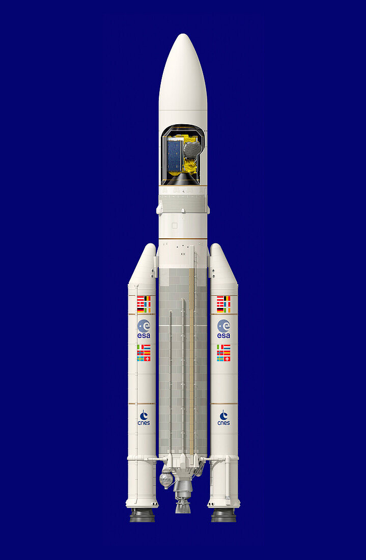 Eutelsat Quantum satellite launch vehicle, illustration