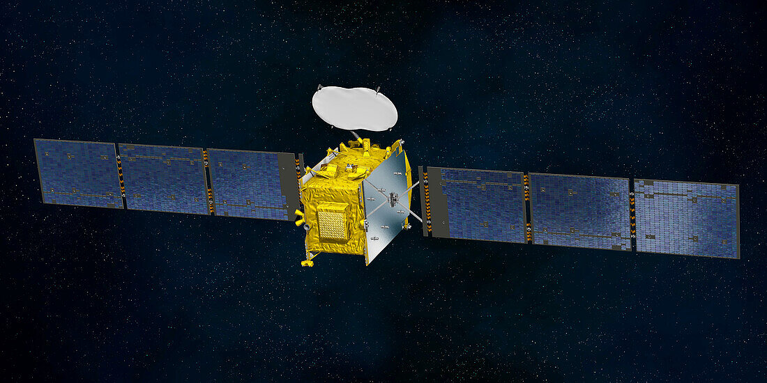 Eutelsat Quantum satellite in orbit, illustration