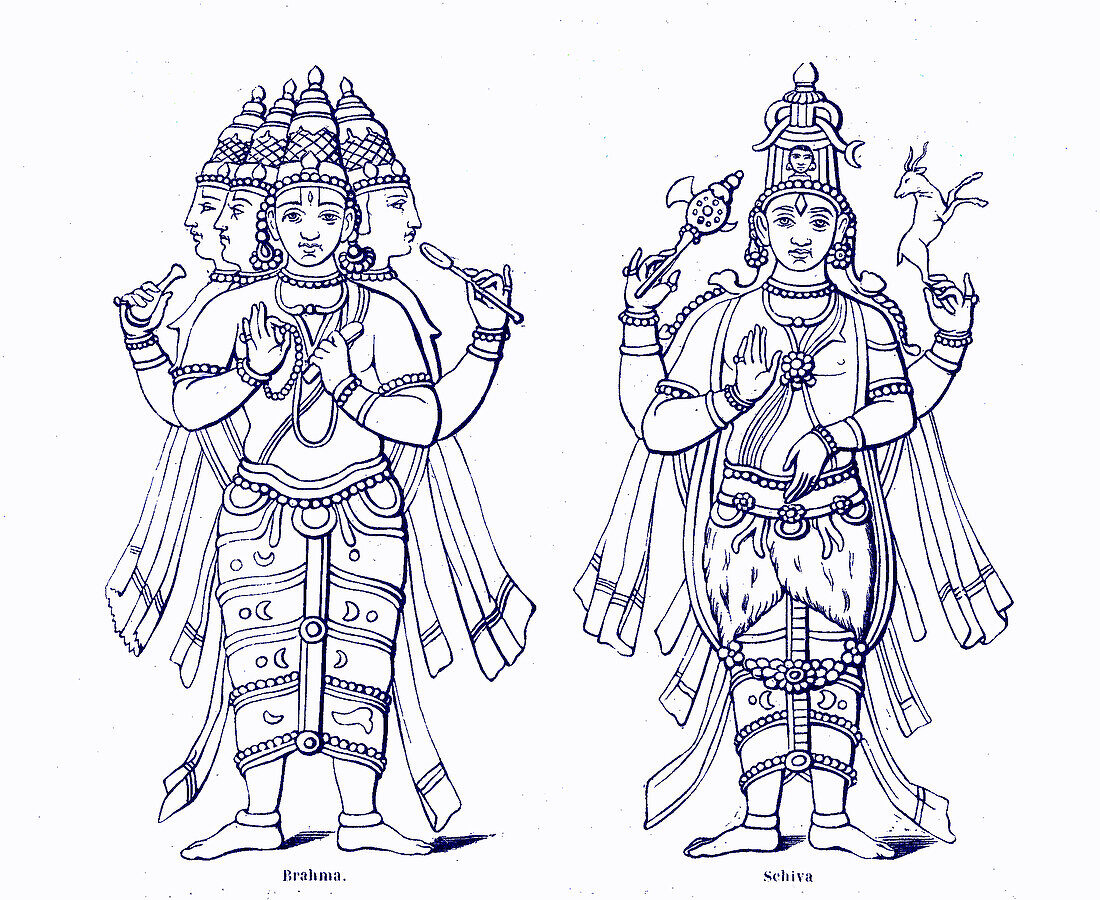 Brahma and Shiva, Hindu deities