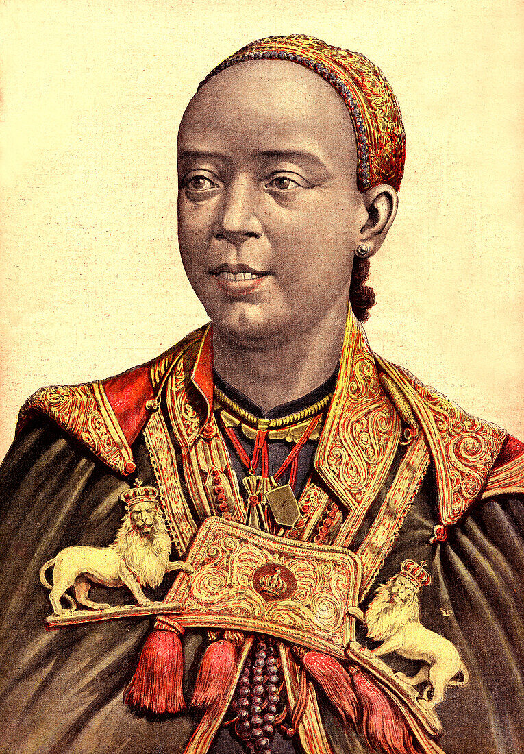 Empress Taytu Betul of Ethiopia, illustration