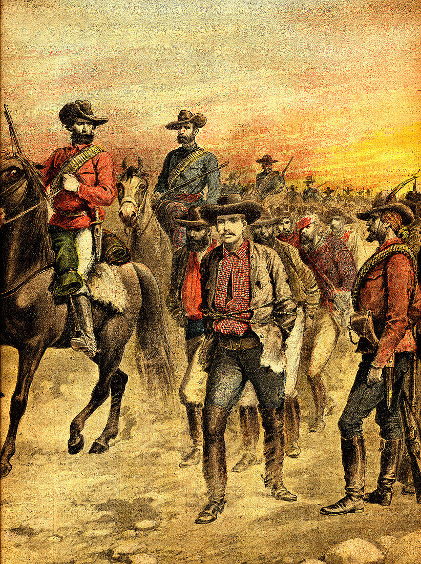 Arrest of Leander Starr Jameson, 19th century illustration