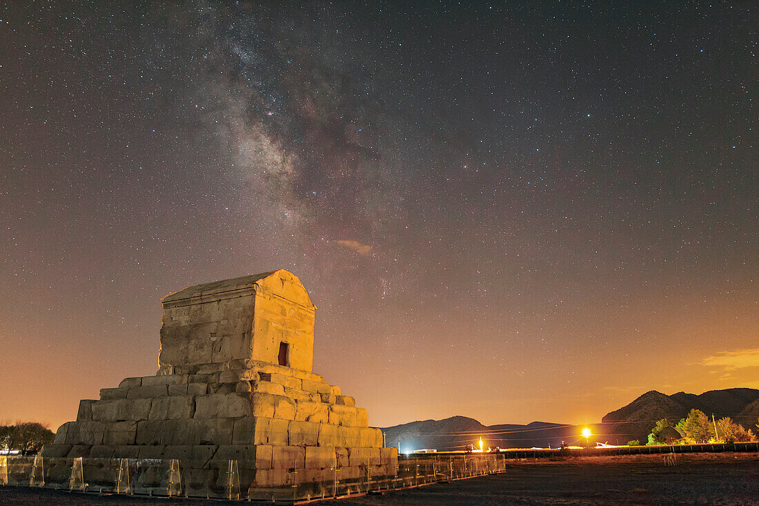 Milky Way over Tomb of Cyrus, Pasargadae, Iran