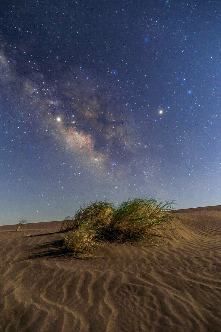 Milky Way over desert, Iran