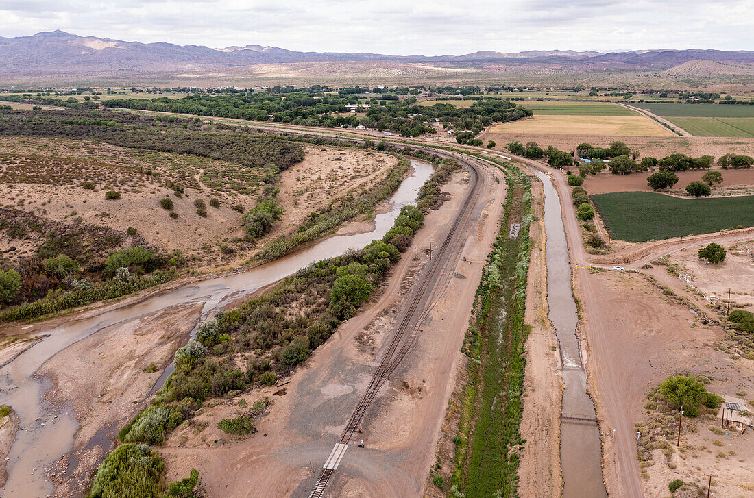 Water diverted from Rio Grande, New Mexico, USA