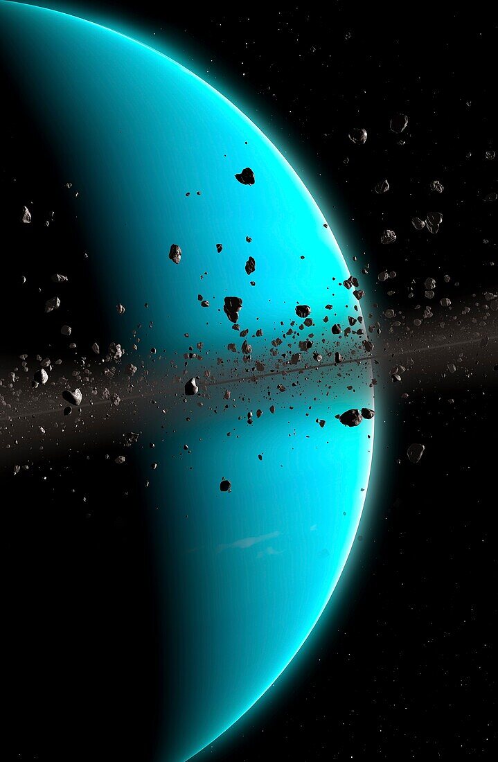 Particles Within the Rings of Uranus