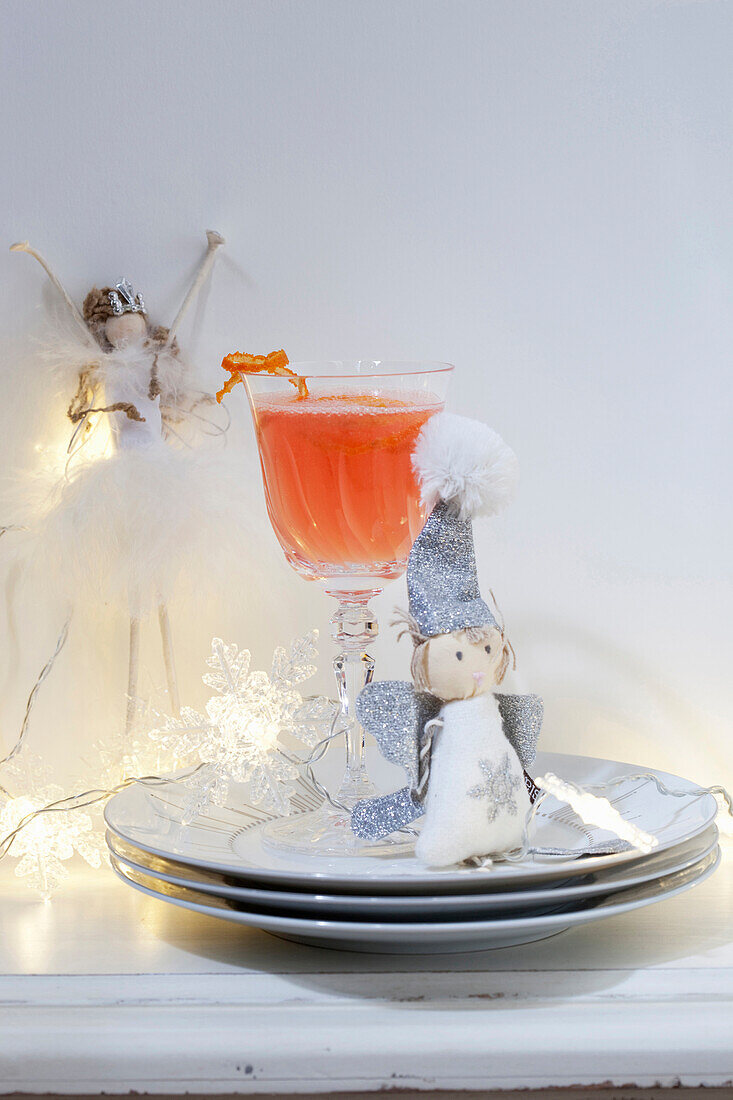 Weihnachtlicher Mandarinen-Cocktail