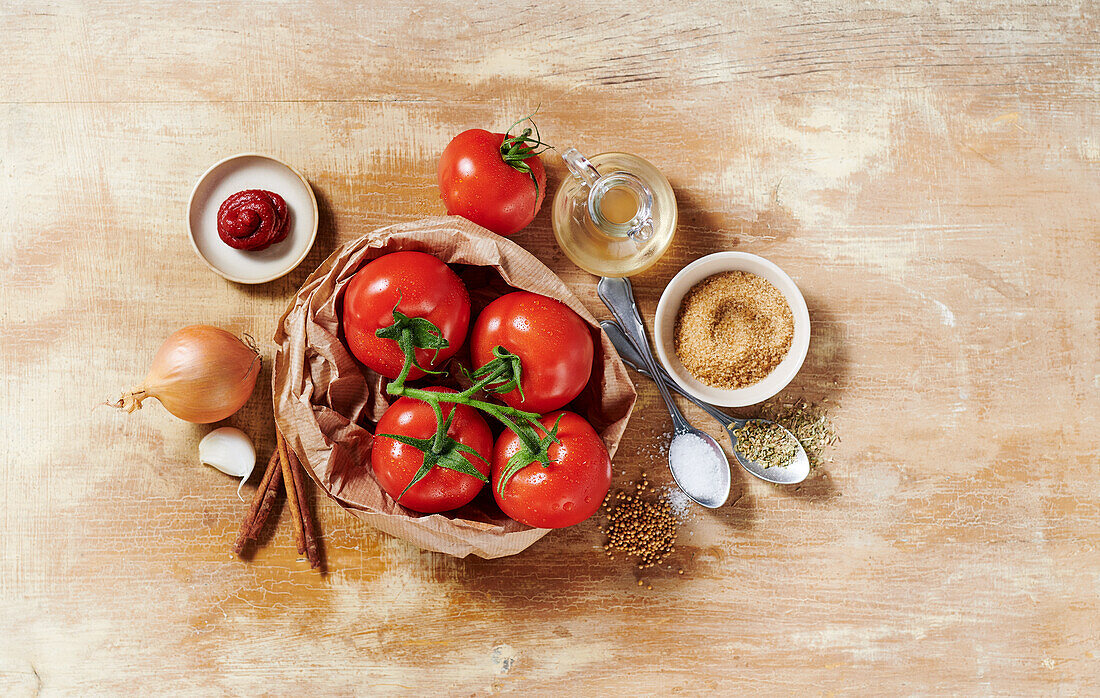 Ingredients for Tomato Chutney