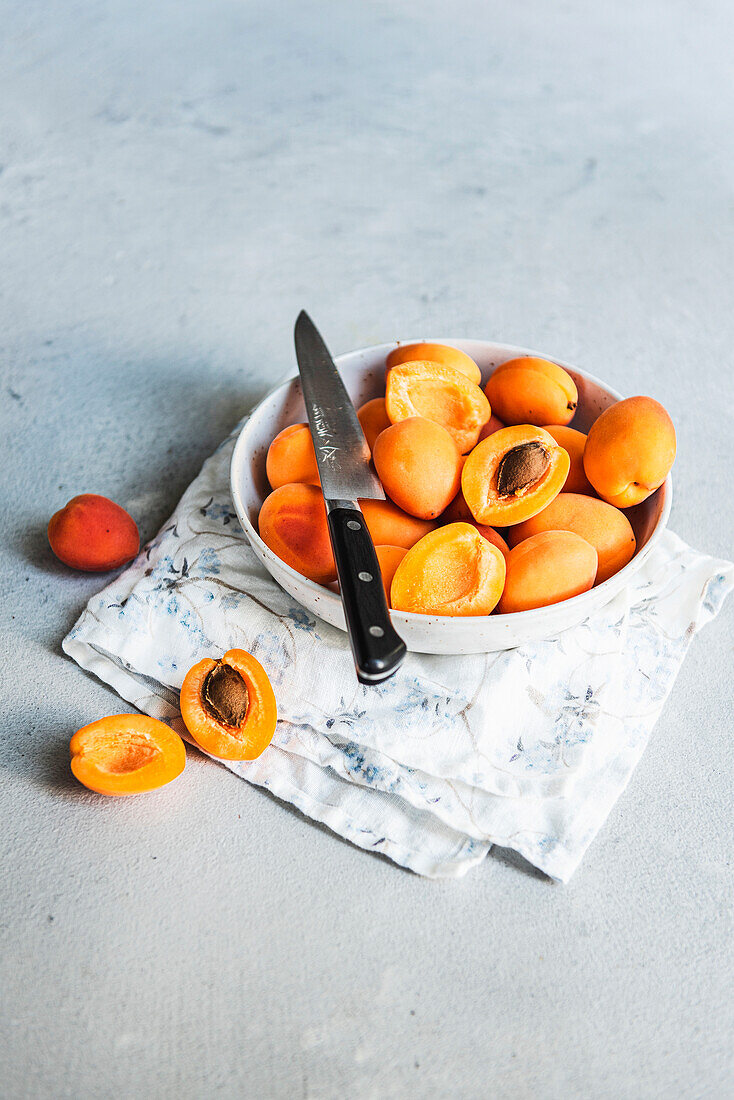 Apricots in a Bowl
