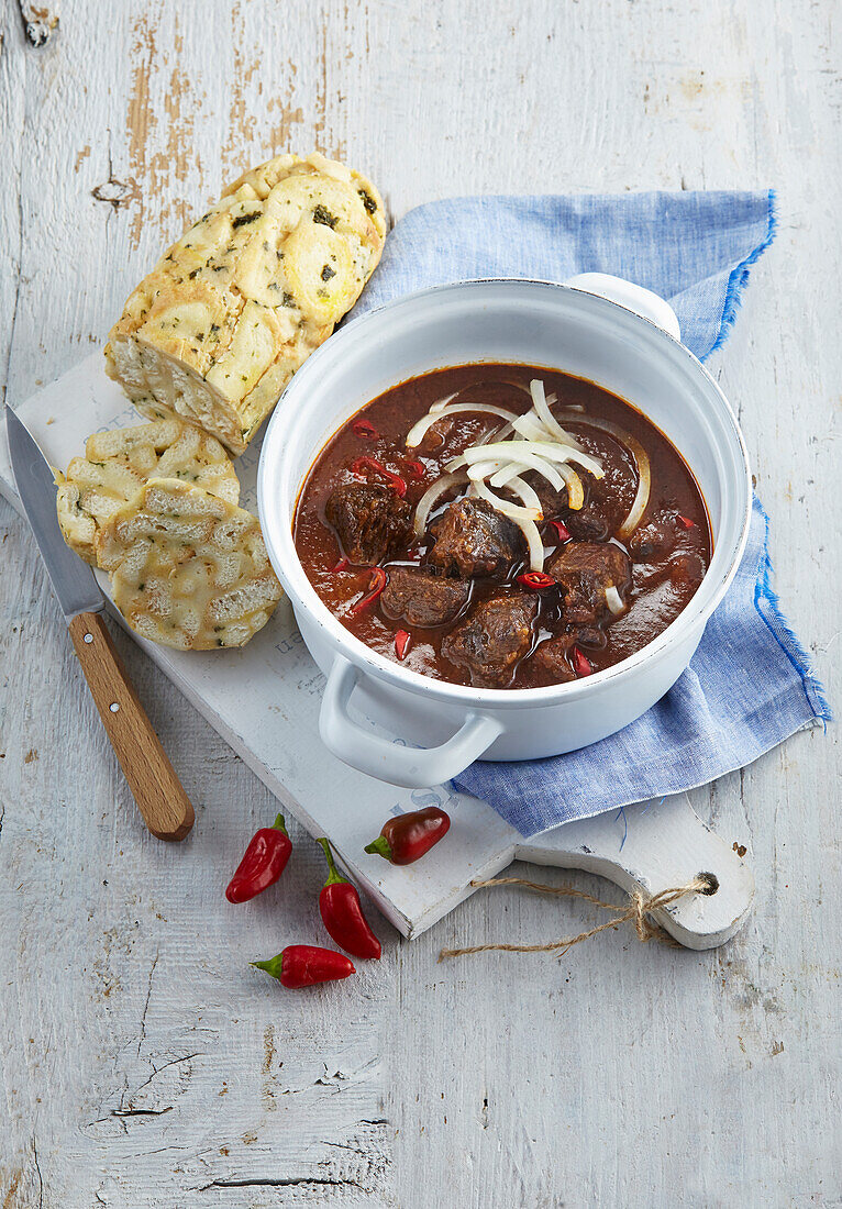 Beef beer goulash