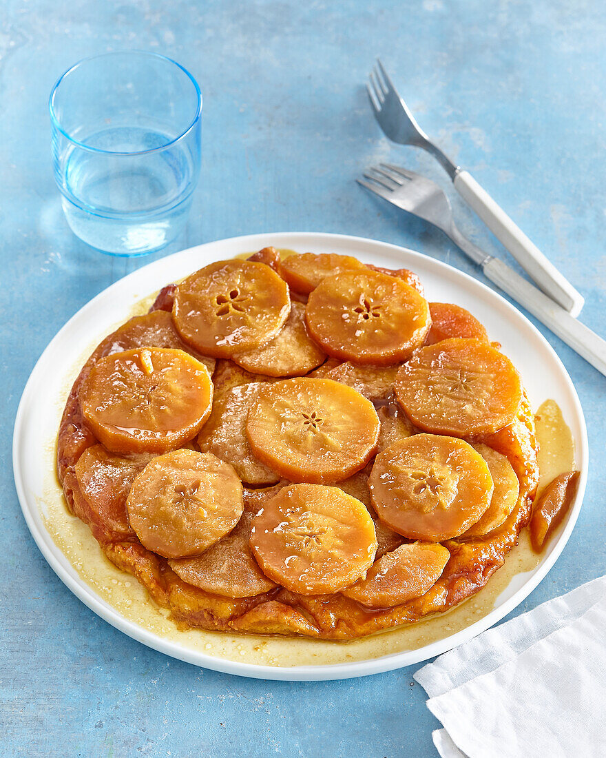 Tarte tatin (Reverse apple cake)