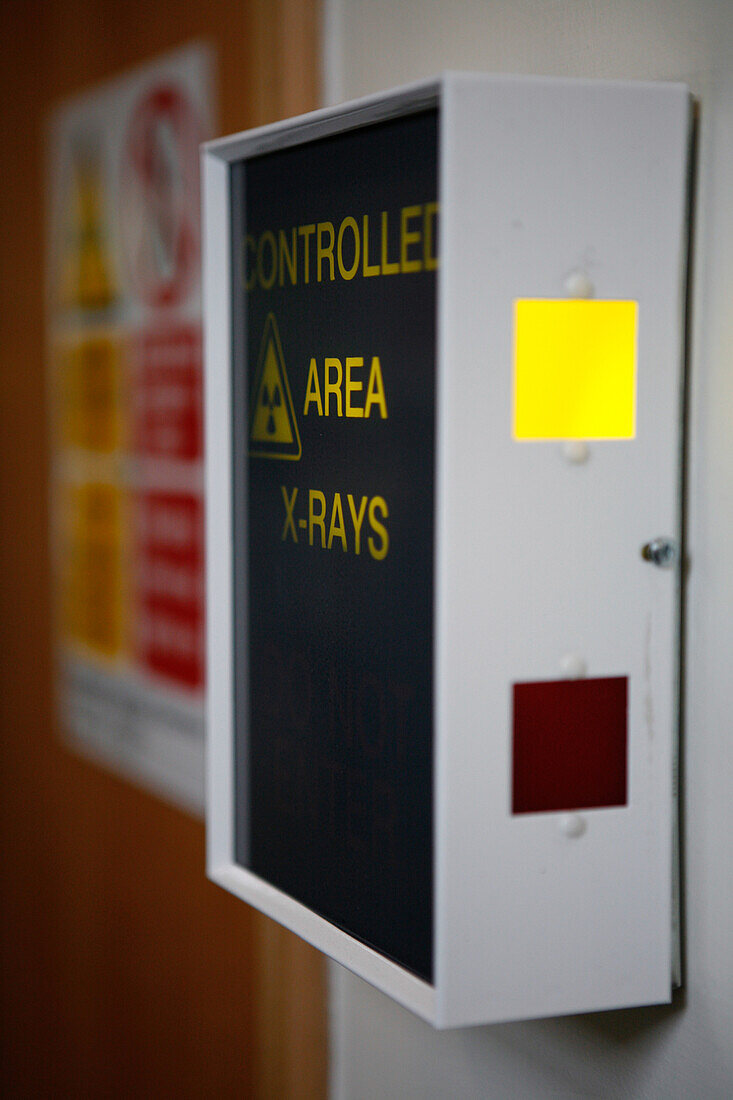 X-ray warning sign