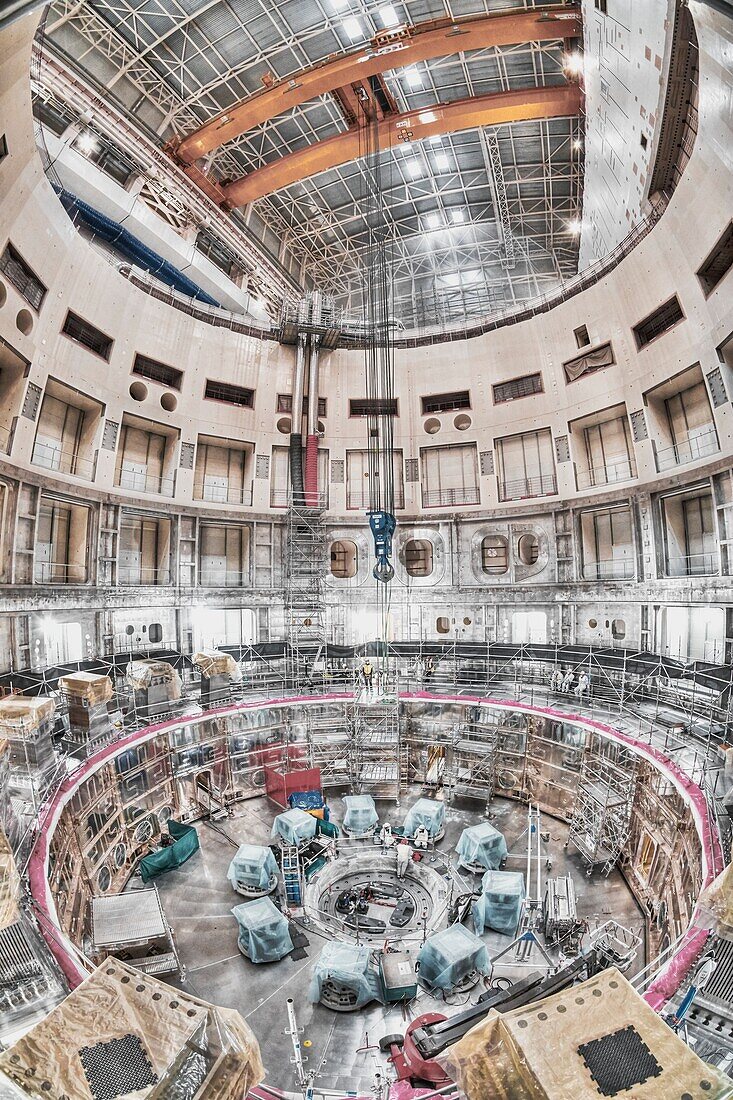 ITER fusion research reactor construction