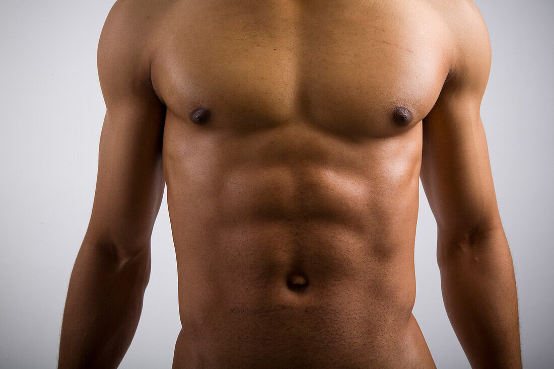 Naked torso of an athletic male