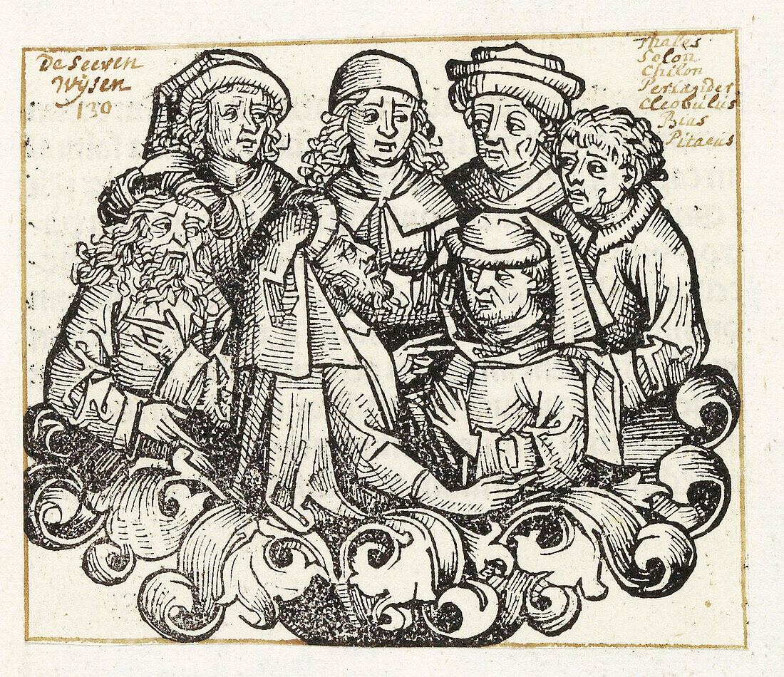 Seven Sages of Greece, 15th century illustration