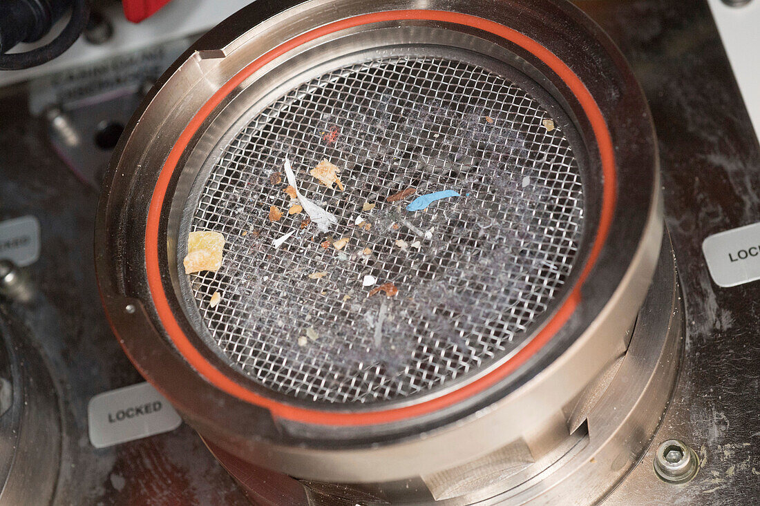 Particulate samples taken onboard the ISS