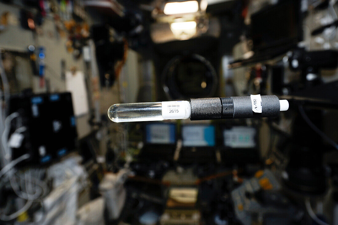 Radiation detector floating on the ISS
