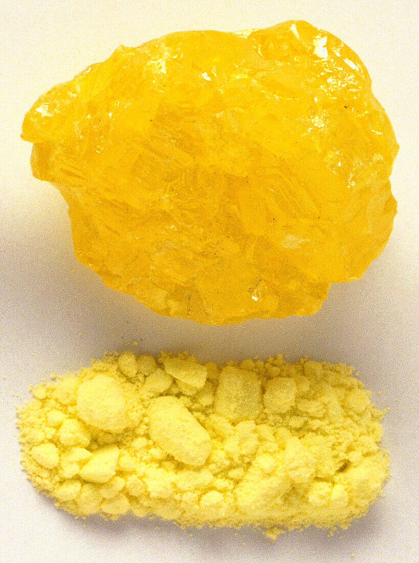 Lump of sulphur