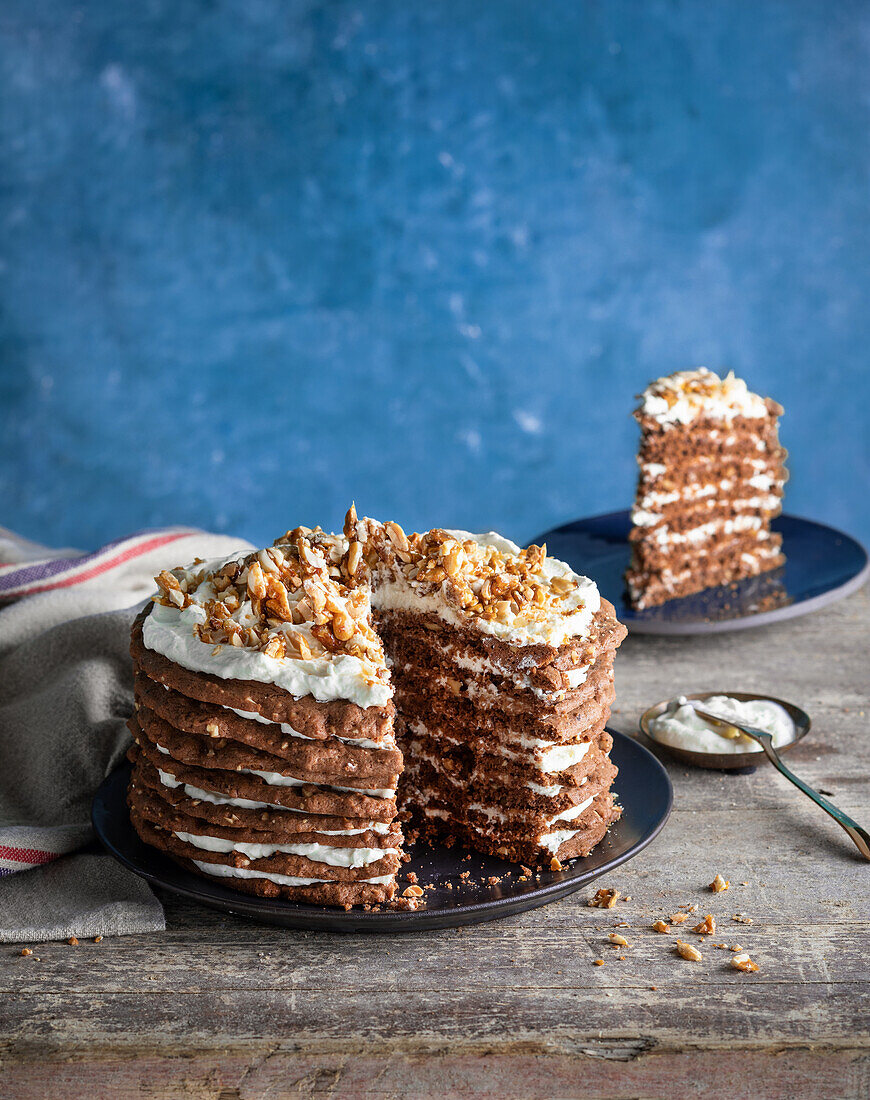 Erdnuss-Layer-Cake