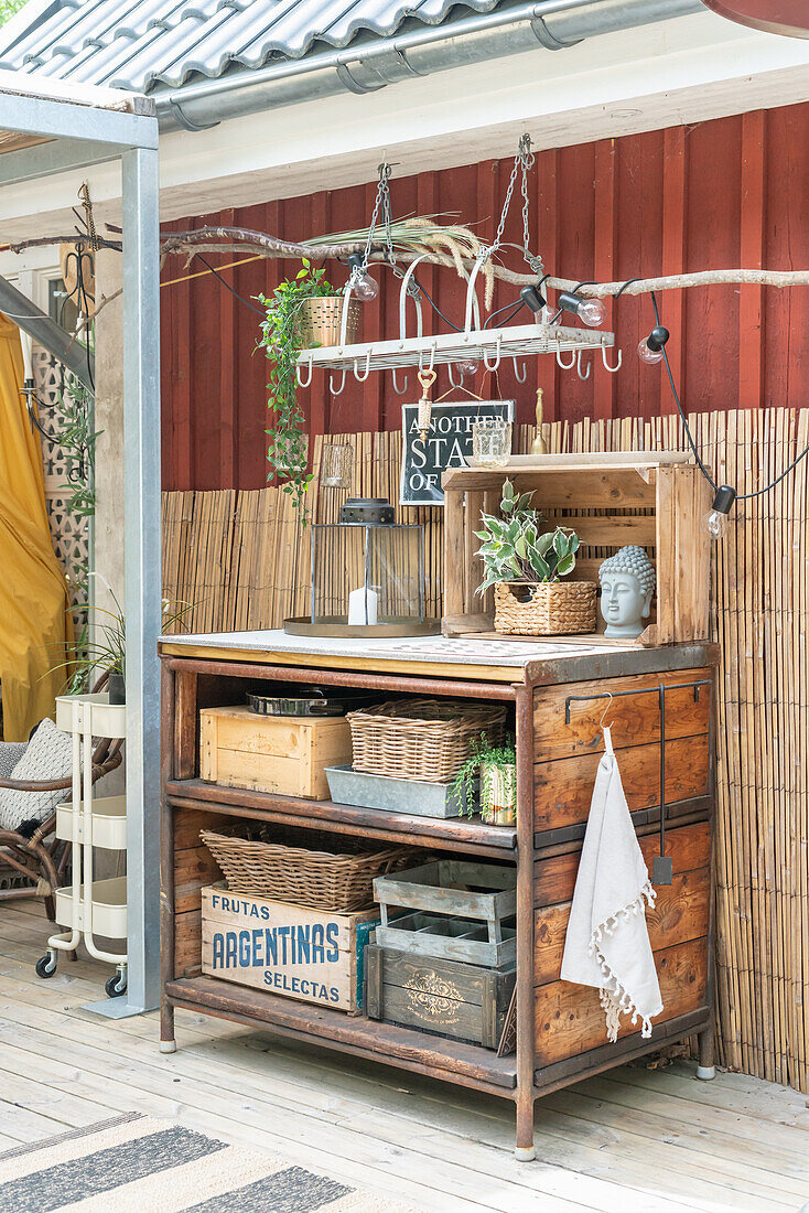 Vintage outdoor kitchen