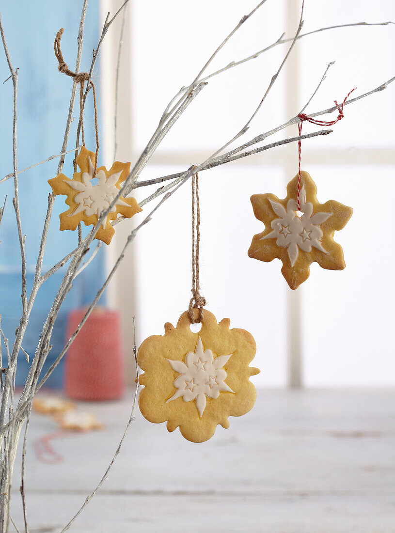 Snowflake vanila cookies