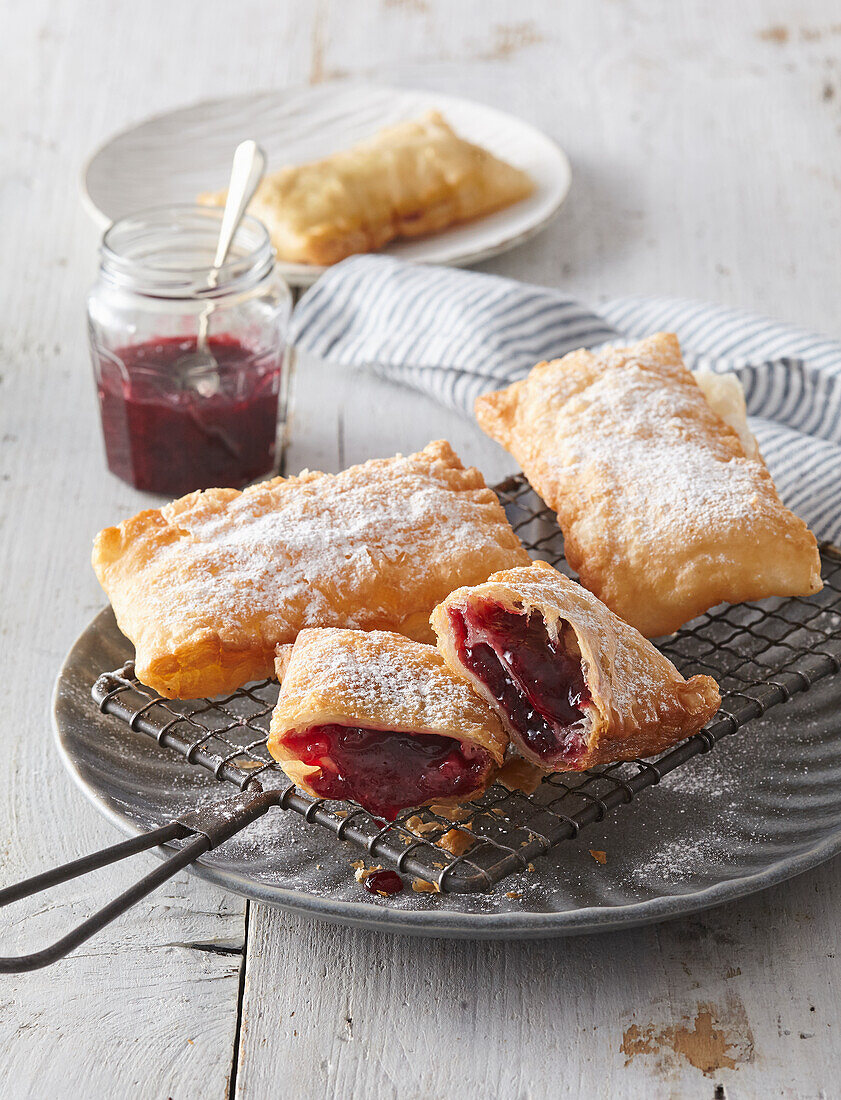 Pastries with sour cherries
