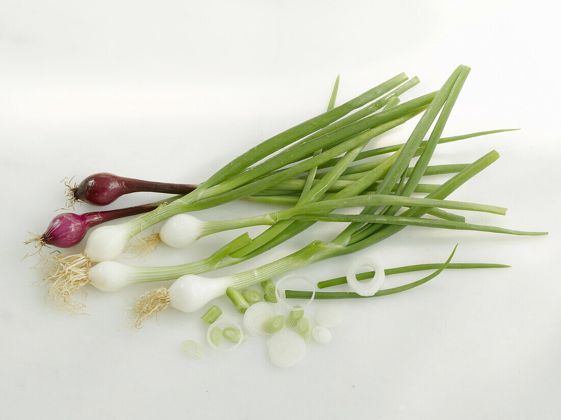 Spring Garlic at a Farmer's Market; Sign