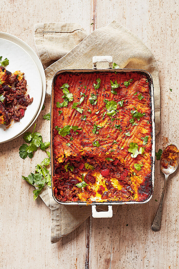 Cottage Pie mit Chili con Carne