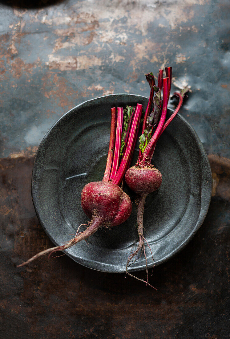 Rote Bete auf Teller