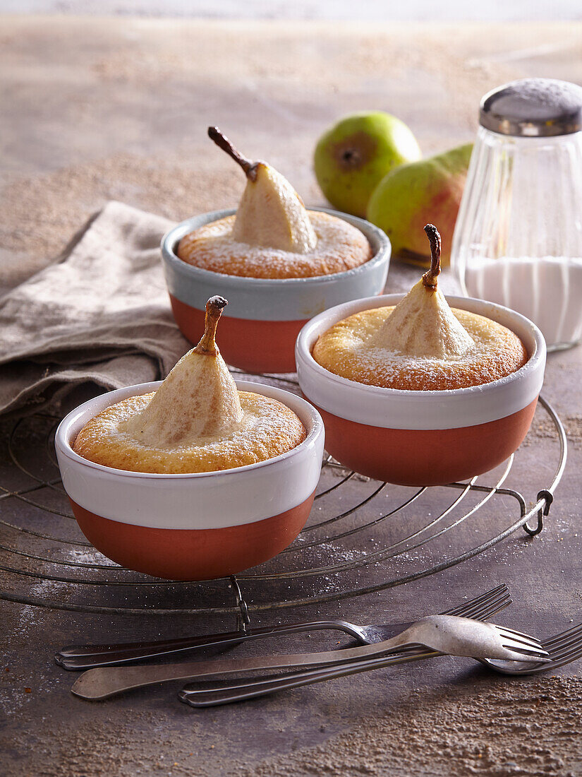 Almond dessert with pear