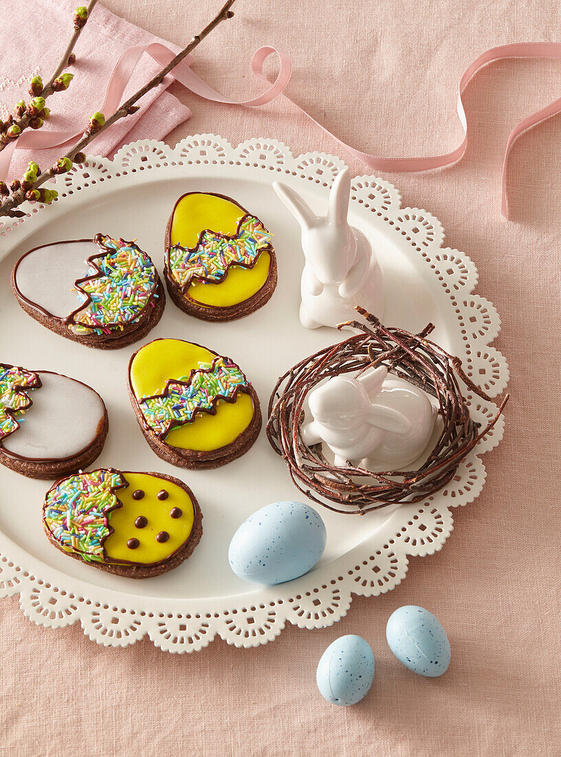 Easter eggs cookies