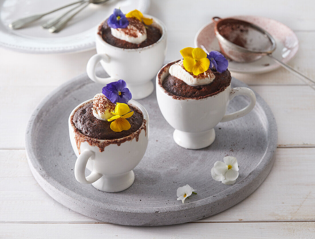 Chocolate dessert in a cup