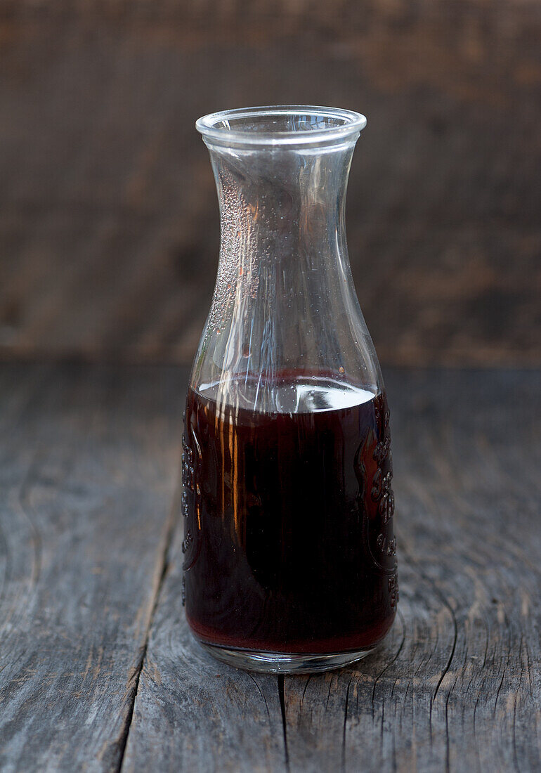 Beetroot juice in a carafe