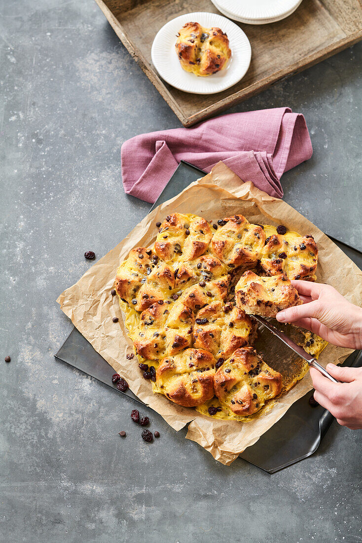 Vanilla Cranberry Buns