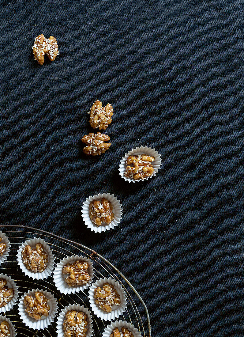 Honey-and-caramel walnuts