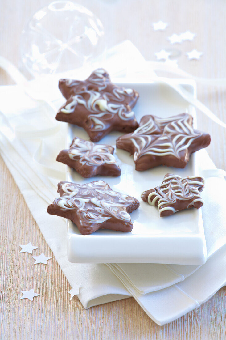 Chocolate shortbread for Christmas