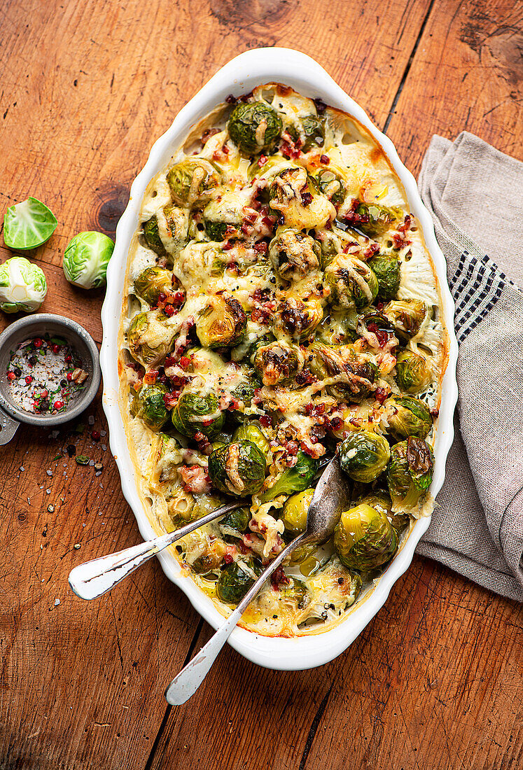 Brussels sprout gratin