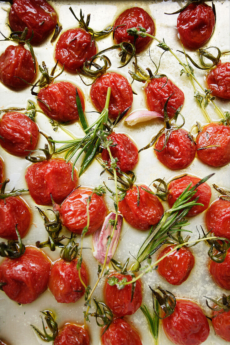 Gebackene Kirschtomaten aus dem Ofen