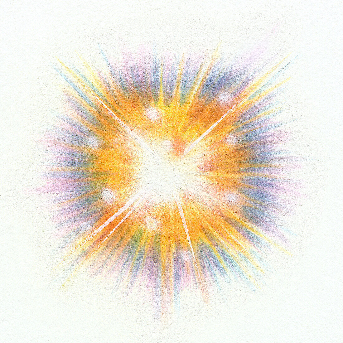Exploding starburst, illustration