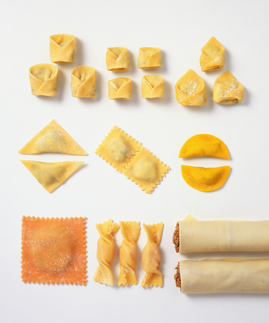 Assortment of pasta shapes