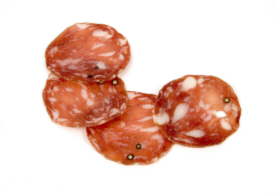 Salami secchi slices