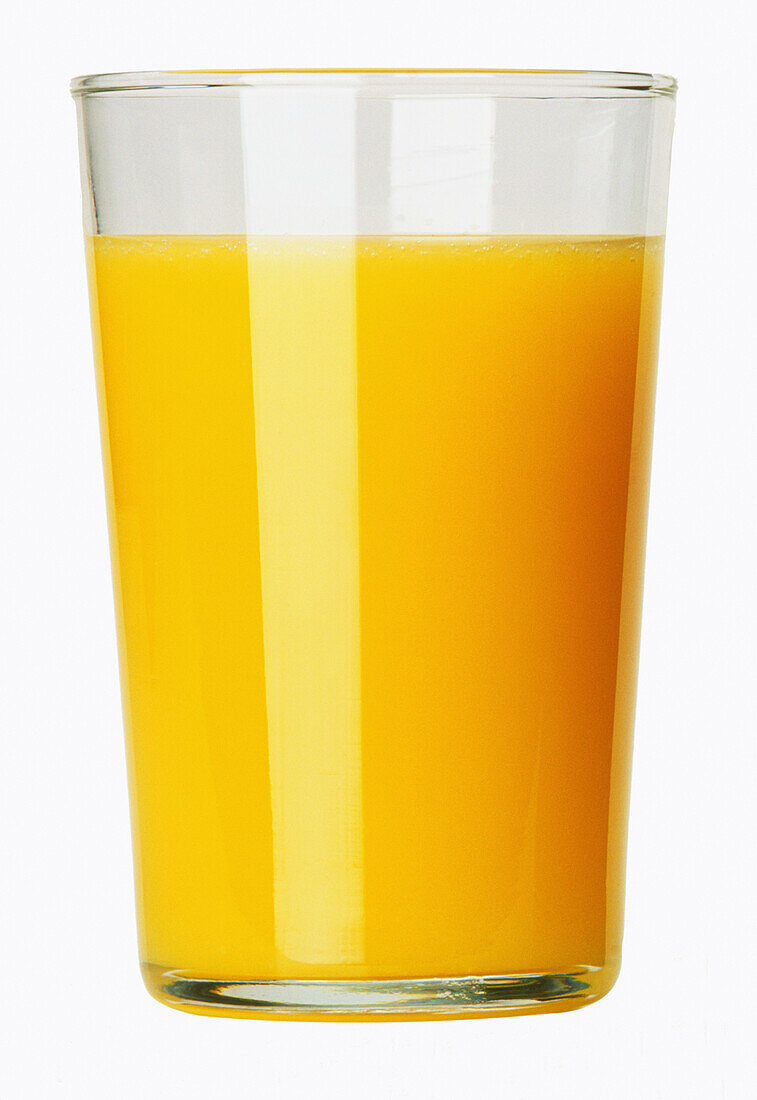 Glass full of orange juice
