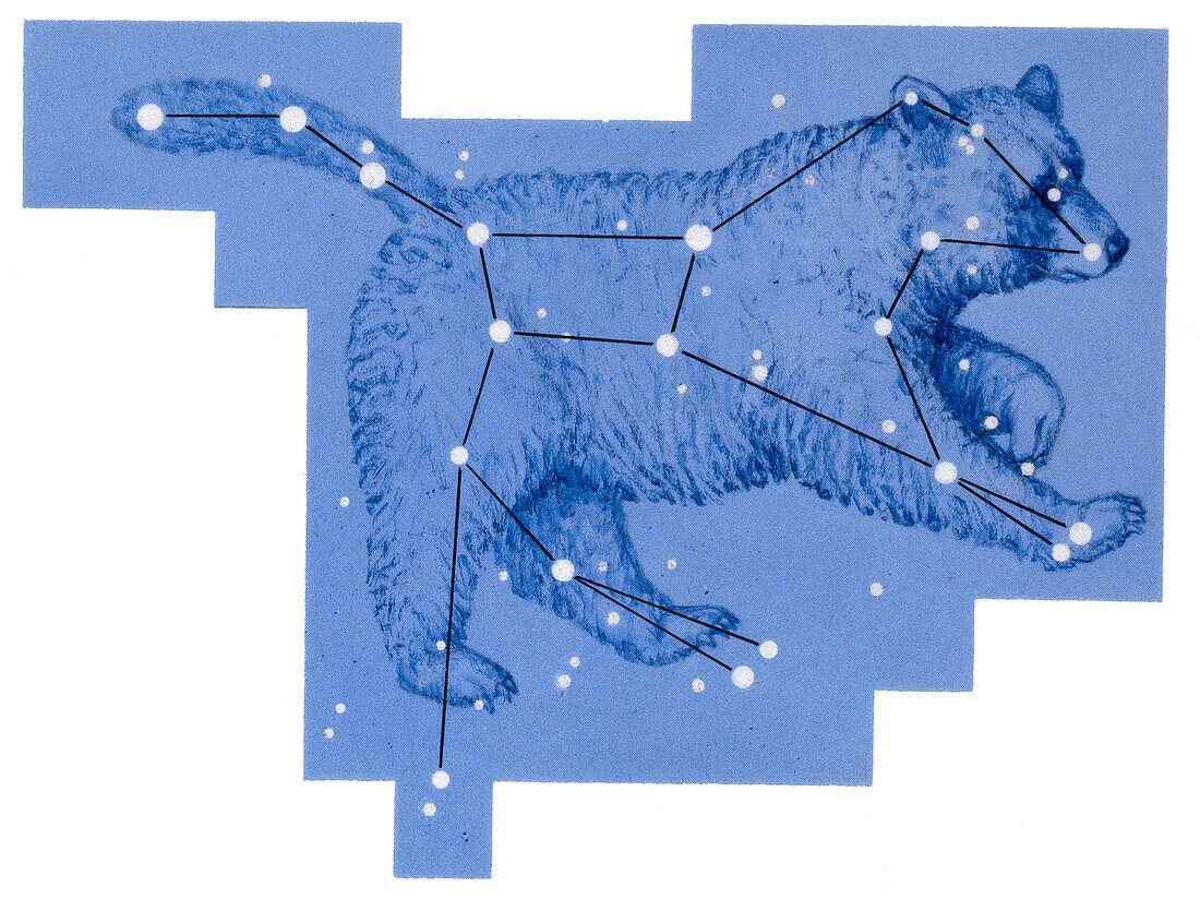 Ursa Major constellation, illustration