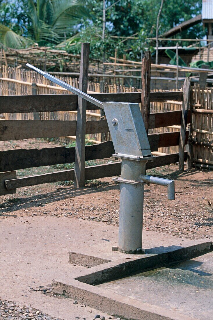 Water pump in Laotian village